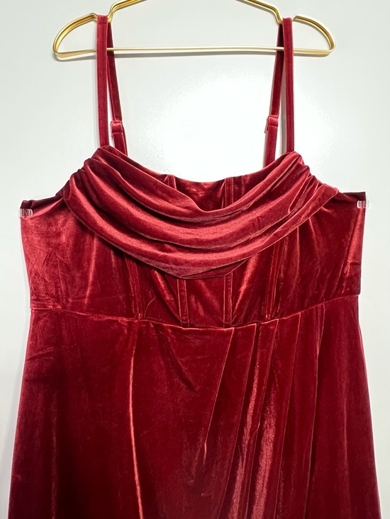 torrid Dresses & Skirts - Torrid Faux Corset Velvet Autumn Wedding Guest Dress- Size 20